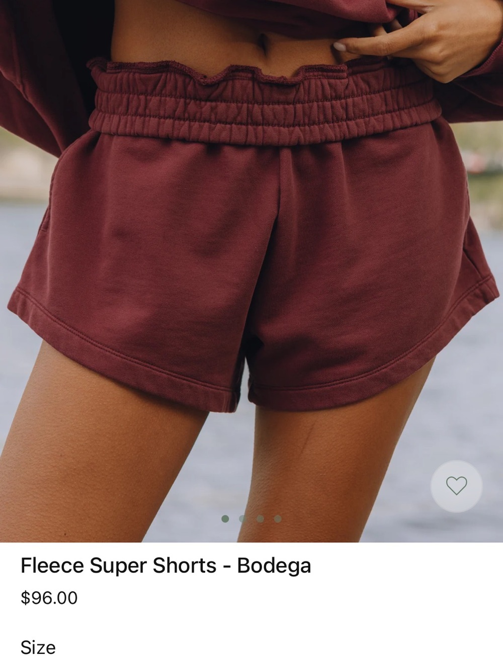 Daily Drills Oversized Crewneck Sweater & Shorts- Bodega (Burgundy) - Picture 3 of 4